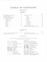 Table of Contents - Legend, Bon Homme County 1906